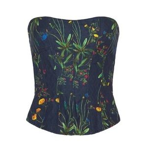 MARISSA WEB CORSET TOP IN NAVY BLUE XS